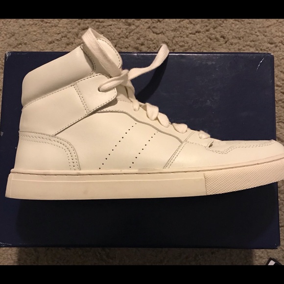 ralph lauren off white sneakers